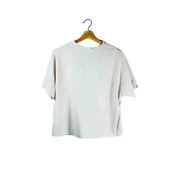 Banana Republic BR Sport Women M White Oversized T-Shirt Short Sleeve Crew Neck - Picture 2 of 6